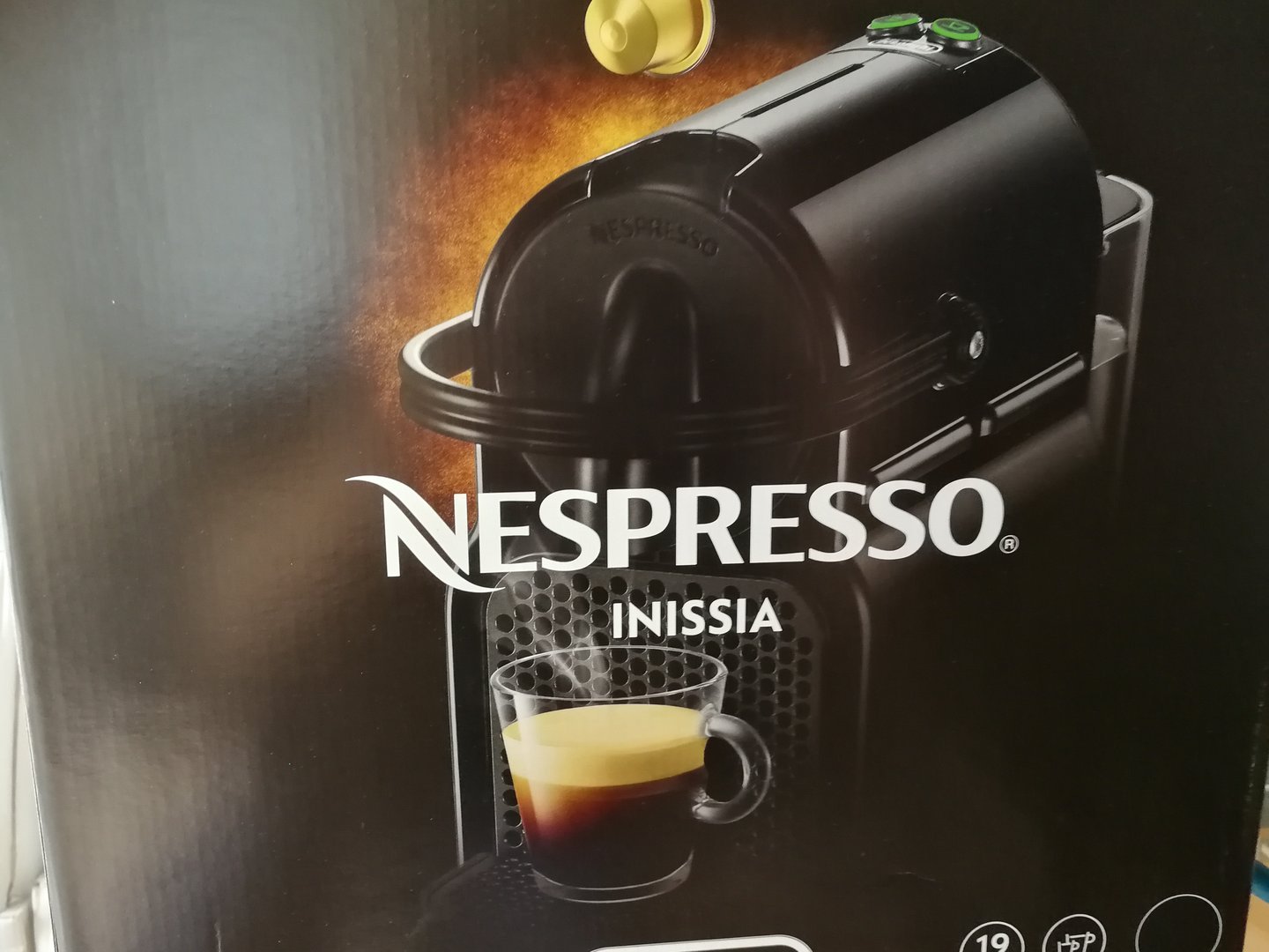 Nespresso® Maschine Inissia EN80.B De Dario - Espresso Wahl Longhi Kapseln inklusive 70 nach Cafe 100 Olio
